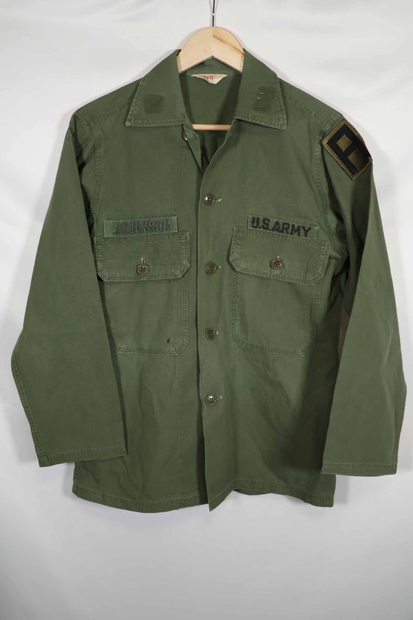 1960年代 OG-107 ポップリン生地 ユーティリティシャツ パッチ初付け 中古品 B