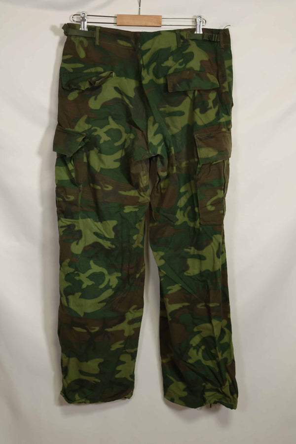 กางเกง Ripstop ERDL ลายพราง Jungle Fatigue Pants MR ปี 1968 สภาพดี มือสอง