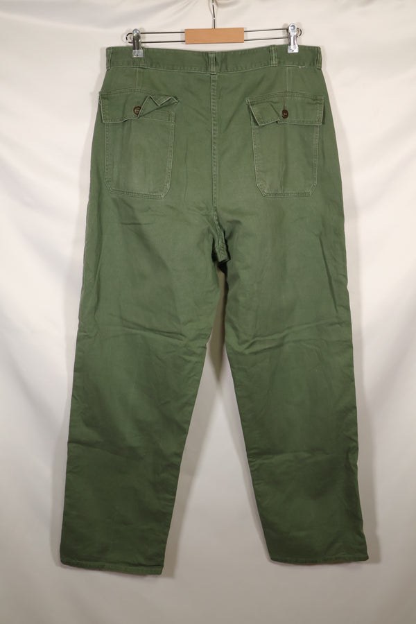 1960年 個人調達品 M〜L アメリカ軍 OG-107 ユーティリティパンツ ベイカーパンツ 中古品