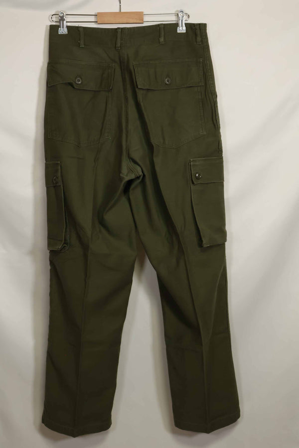 1960年代ロット OG-107 ベイカーパンツ カーゴポケット改造 元特殊部隊隊員 中古品 D