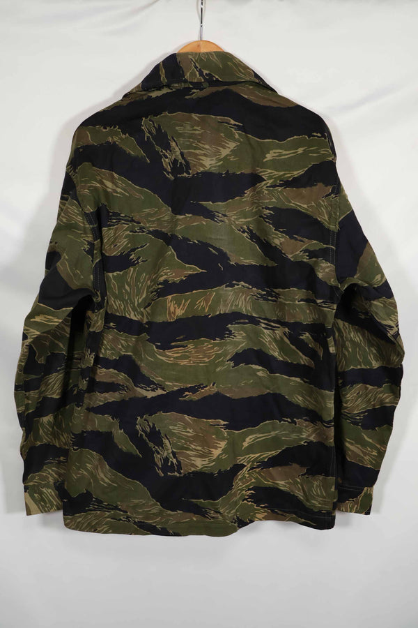 1960年代中頃 沖縄タイガーパターン タイガーストライプ USカットシャツ M 状態良い