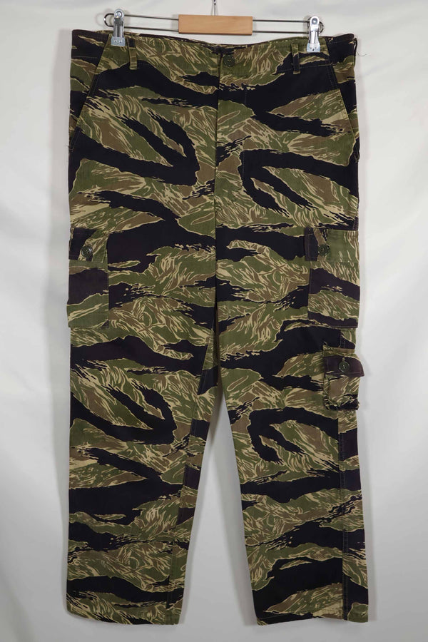 1960年代中頃 沖縄タイガーパターン タイガーストライプ USカットパンツ M 中古品 退色あり