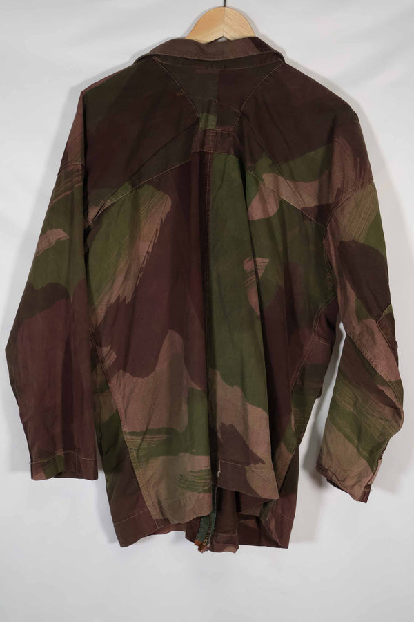 実物 1940年代 WWII 英軍 Windproof迷彩 インドシナ戦争 ジッパーカスタムジャケット 中古品