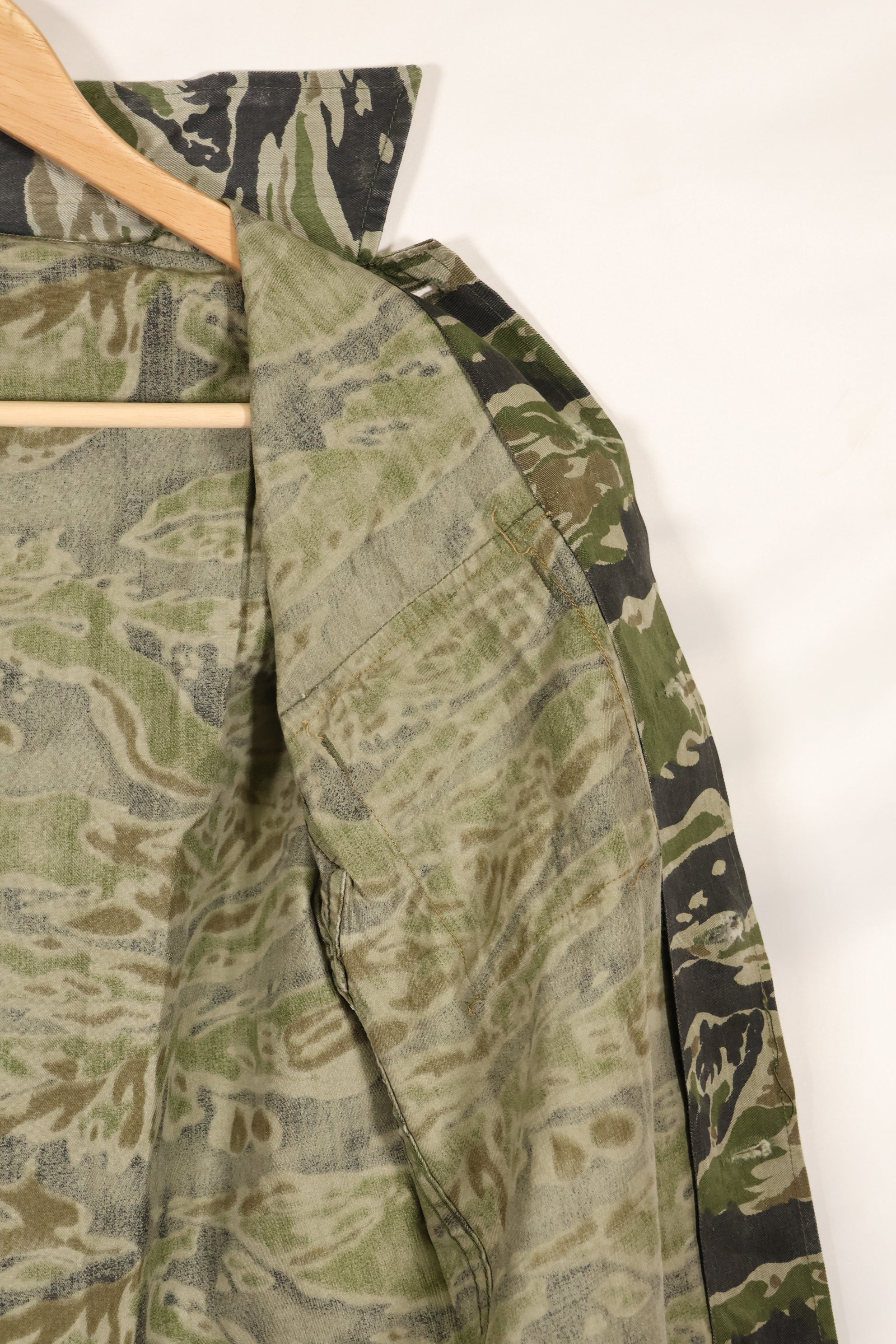 1960年代 タイガーストライプ シャツ CIDGパターン 状態良い 中古品 B