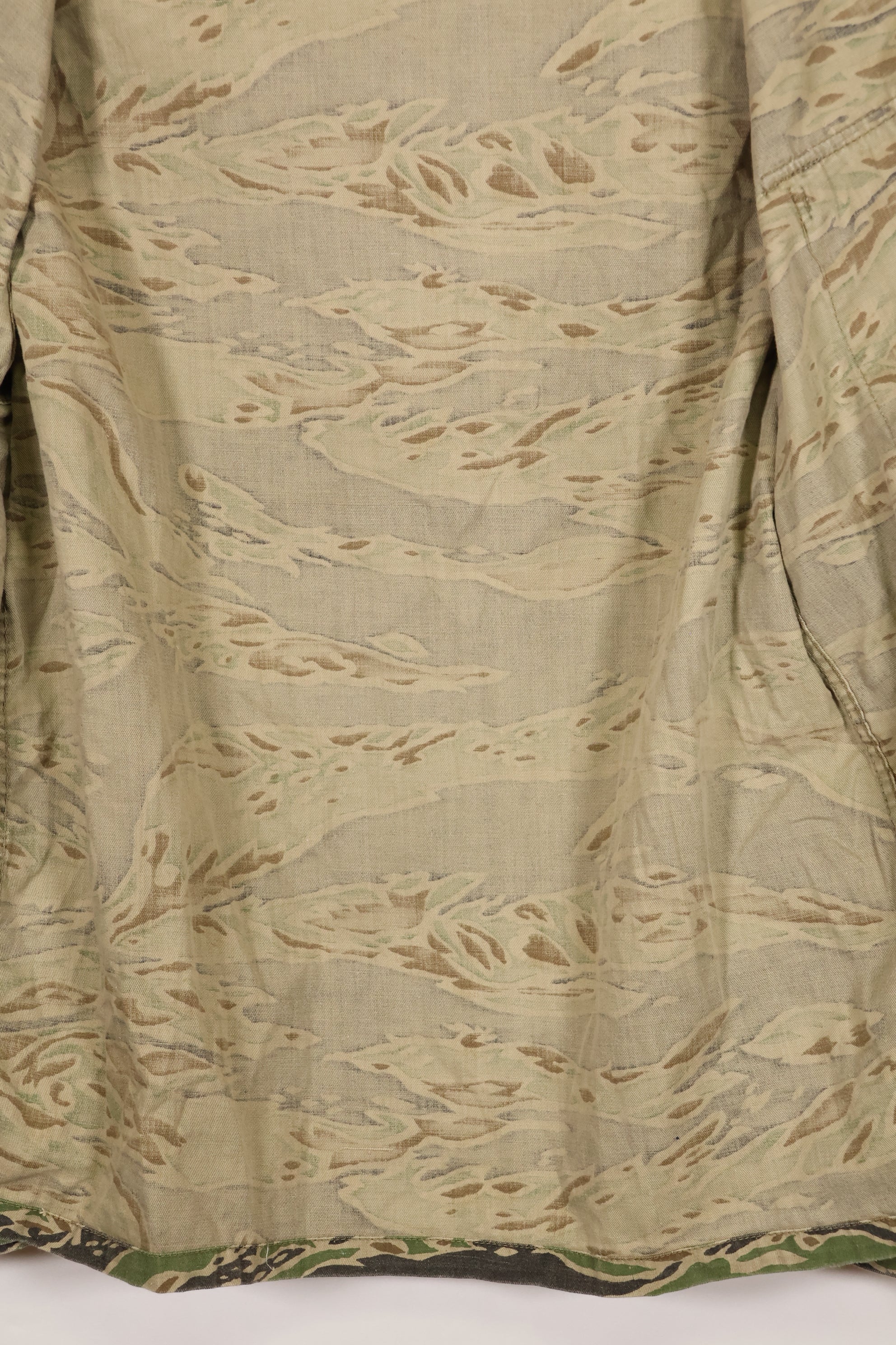 実物 レイトウォーパターン タイガーストライプ シャツ A-L 退色あり