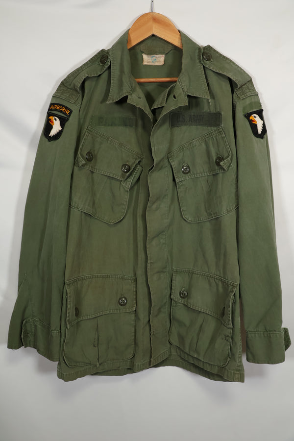 เสื้อแจ็คเก็ต Jungle Fatigue กองพลทหารราบที่ 101 รุ่นแรก ปี 1963 มือสอง