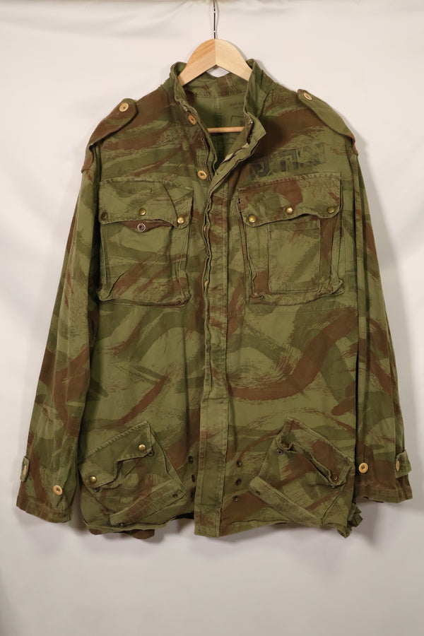 1950年代 フランス軍 リザード迷彩 TAP 47/53 空挺ジャケット イスラエルスタンプ付 中古品 B