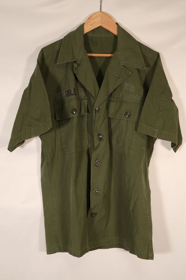 เสื้อเชิ้ต Special Warfare ของแท้ หายาก แขนสั้น ต้นทศวรรษ 1960 ถอดป้ายได้ มือสอง