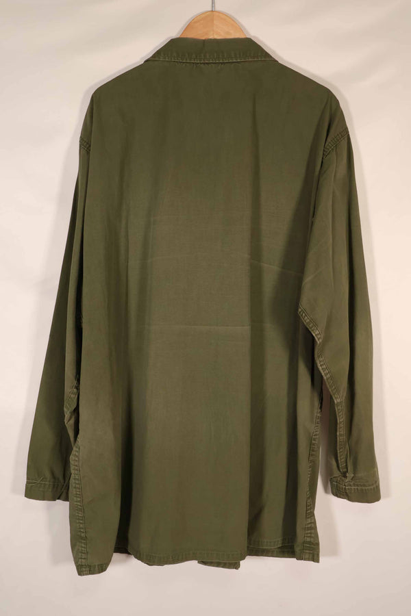 実物 ポップリン製 OG-107 ユーティリティシャツ 後付けMACVパッチ付き X-LARGE 中古品