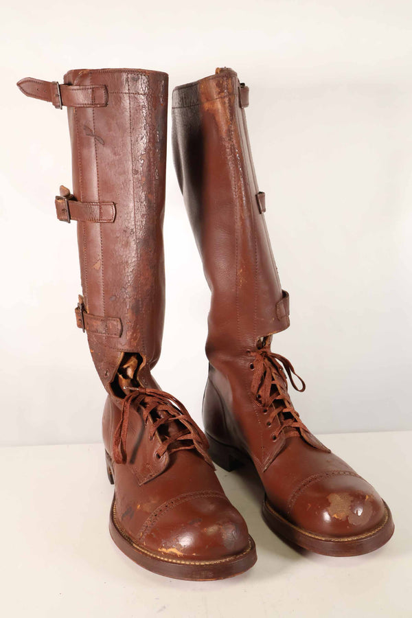 1940年代 アメリカ陸軍 M40 騎兵用 ロングブーツ 3バックル 中古品