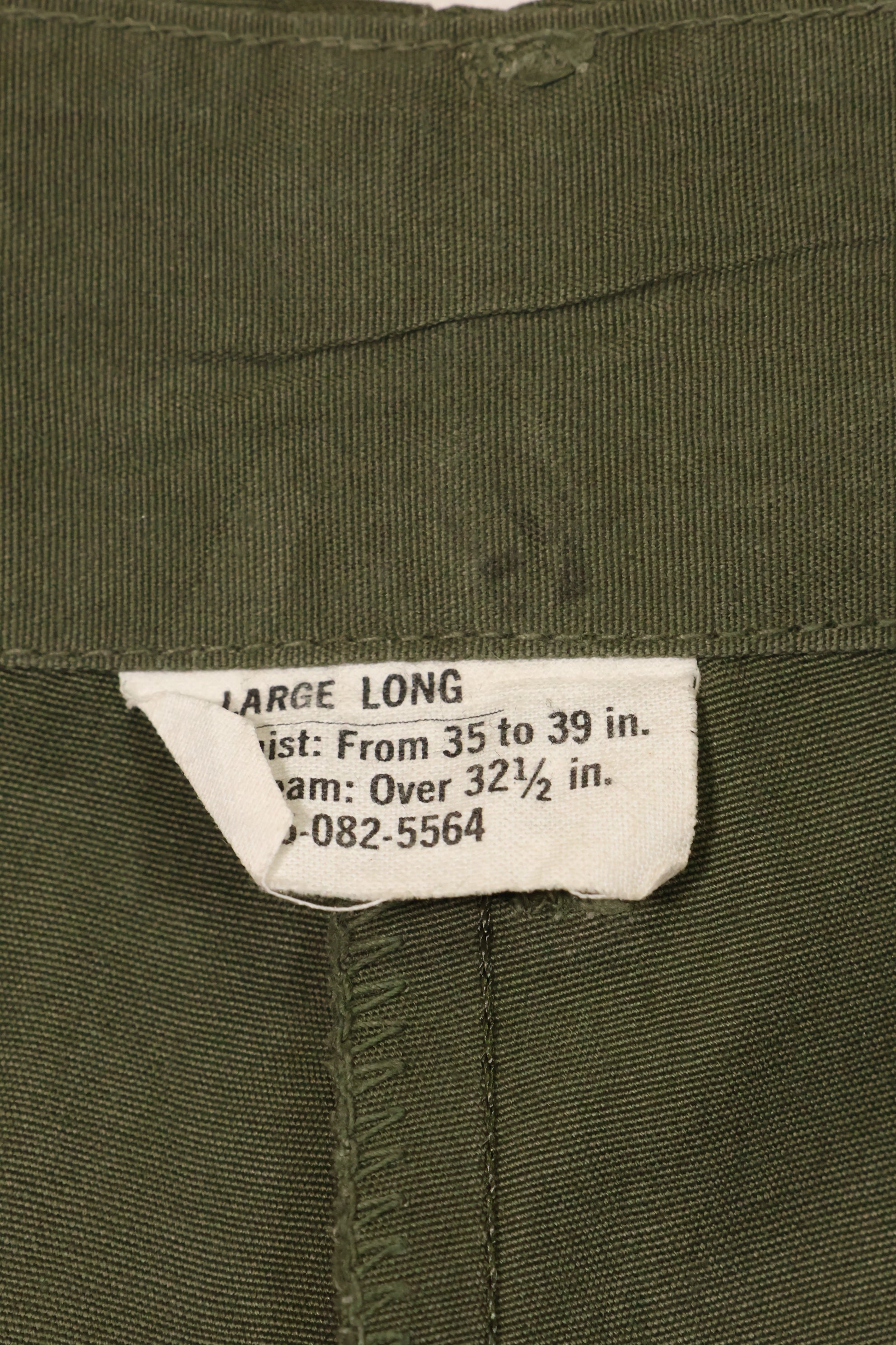 1967年契約 3rd Model ノンリップストップ ジャングルファティーグ パンツ L-L 中古品