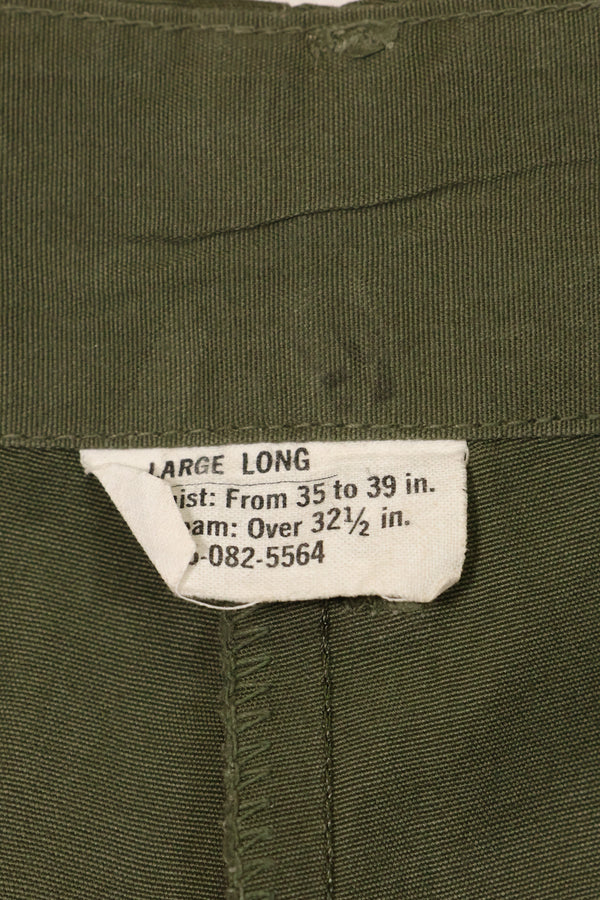 1967年契約 3rd Model ノンリップストップ ジャングルファティーグ パンツ L-L 中古品