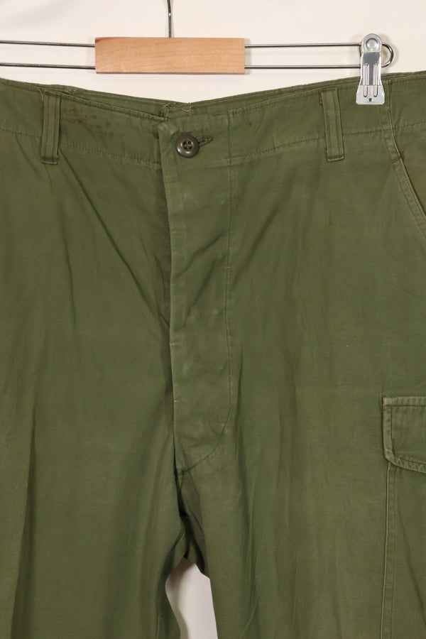 1967年契約 3rd Model ノンリップストップ ジャングルファティーグ パンツ L-L 中古品 B