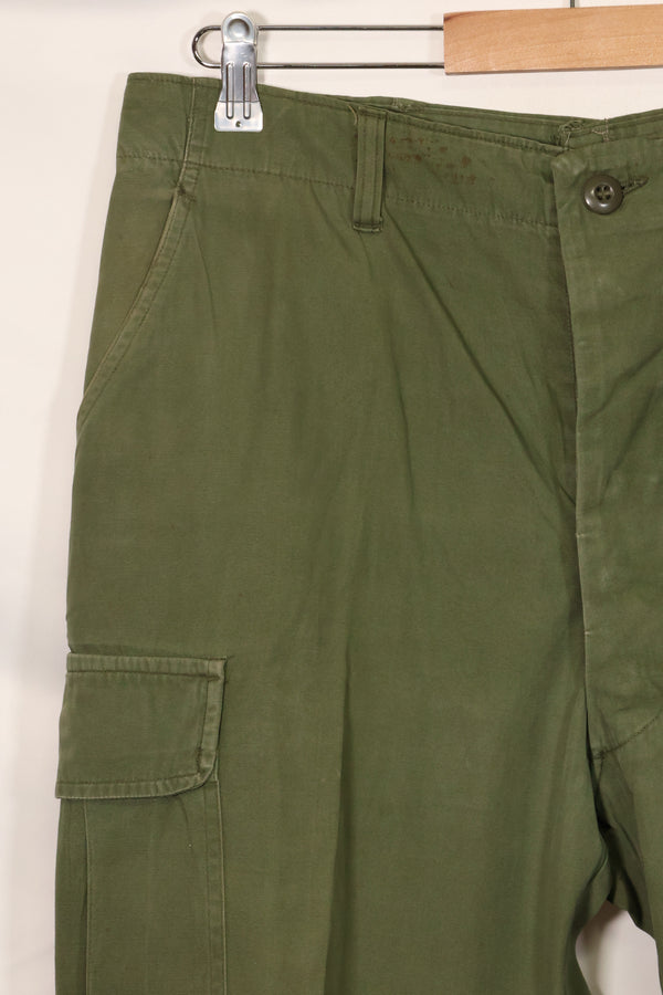 1967年契約 3rd Model ノンリップストップ ジャングルファティーグ パンツ L-L 中古品 B
