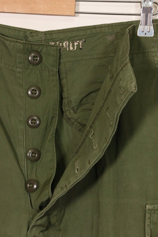 1967年契約 3rd Model ノンリップストップ ジャングルファティーグ パンツ L-L 中古品 B