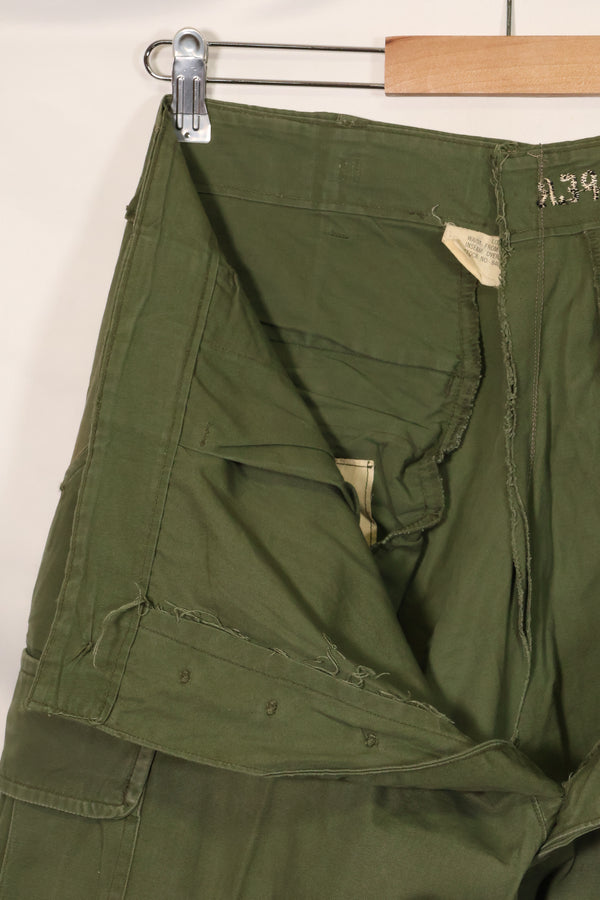 1967年契約 3rd Model ノンリップストップ ジャングルファティーグ パンツ L-L 中古品 B