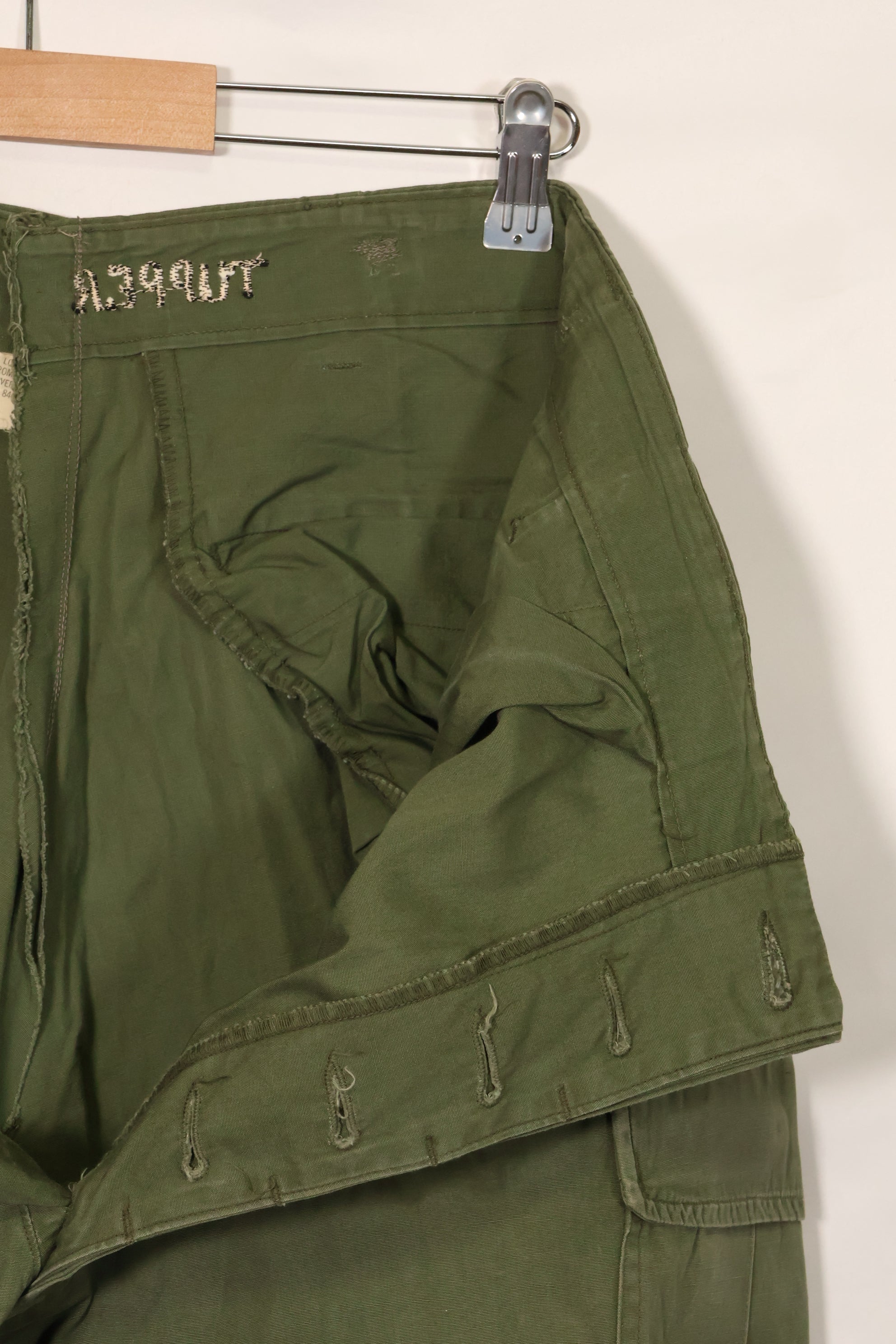 1967年契約 3rd Model ノンリップストップ ジャングルファティーグ パンツ L-L 中古品 B