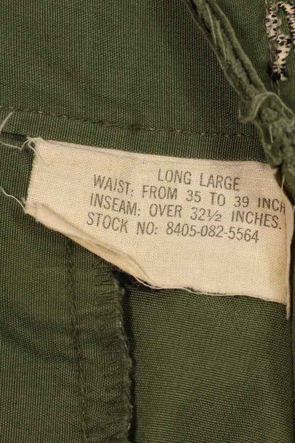 1967年契約 3rd Model ノンリップストップ ジャングルファティーグ パンツ L-L 中古品 B