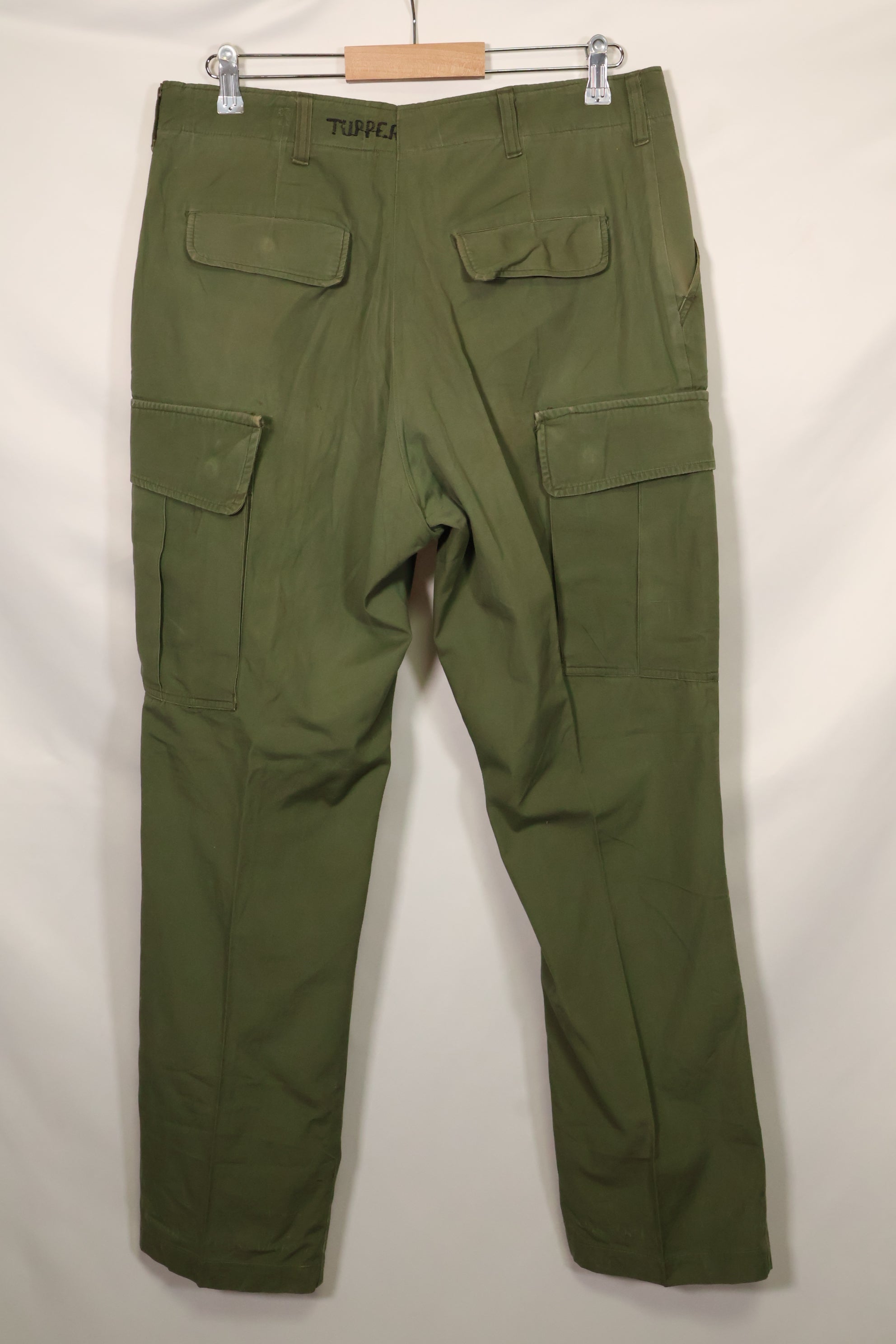 1967年契約 3rd Model ノンリップストップ ジャングルファティーグ パンツ L-L 中古品 B