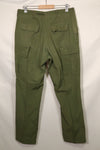 1967年契約 3rd Model ノンリップストップ ジャングルファティーグ パンツ L-L 中古品 B