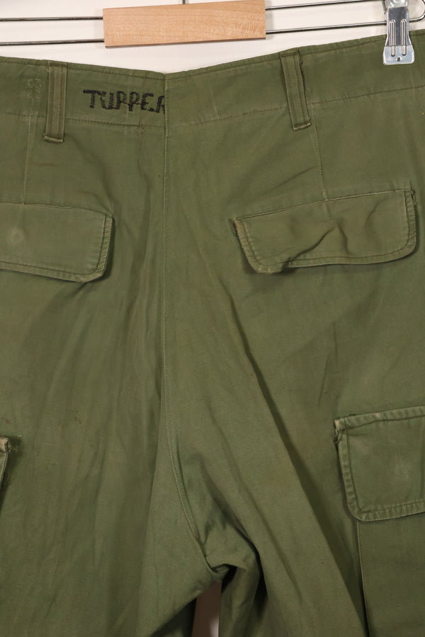 1967年契約 3rd Model ノンリップストップ ジャングルファティーグ パンツ L-L 中古品 B
