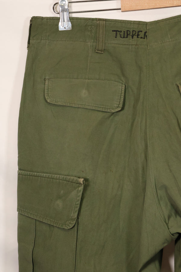 1967年契約 3rd Model ノンリップストップ ジャングルファティーグ パンツ L-L 中古品 B