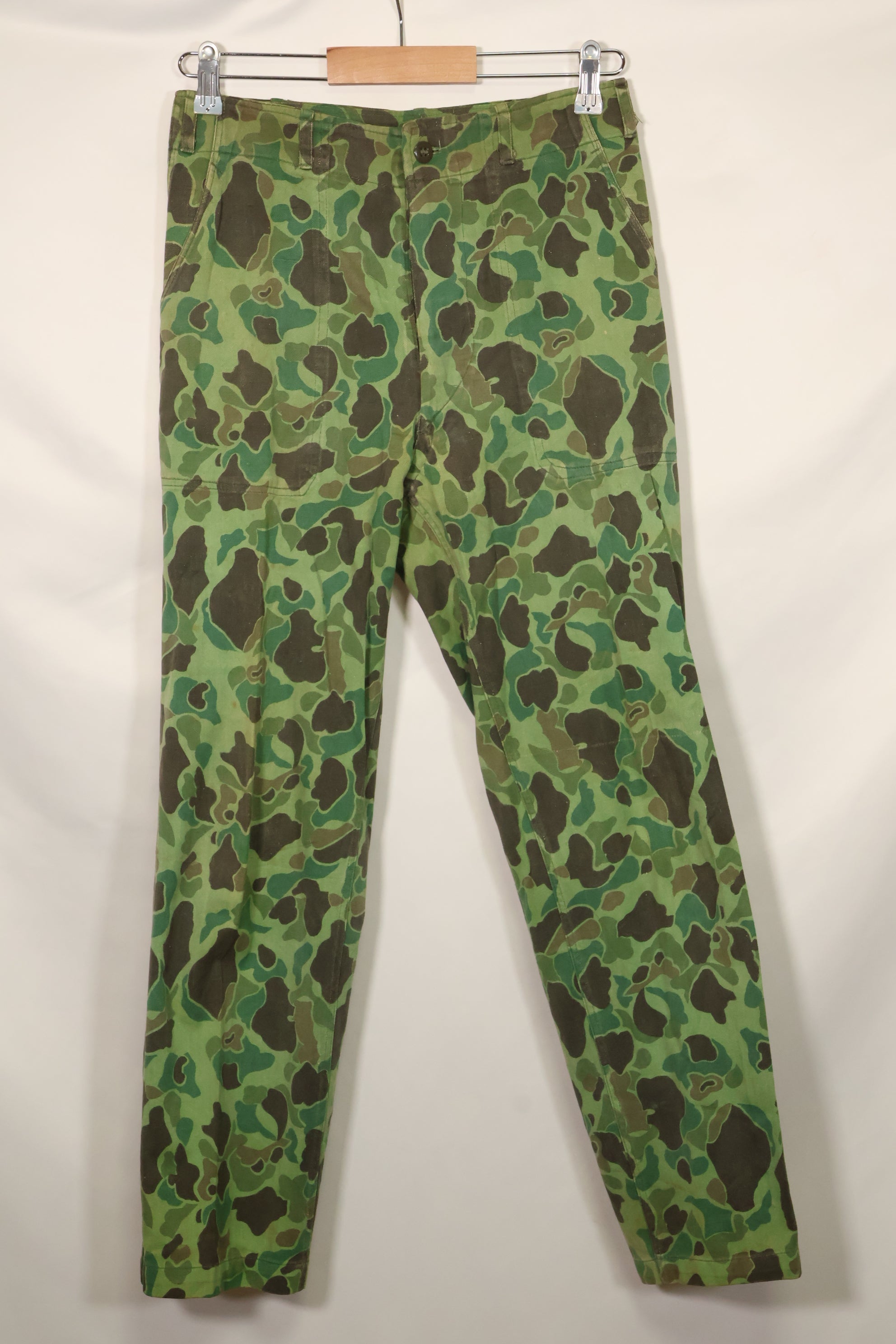 1960年代〜70年代 韓国軍 フロッグスキン迷彩 パンツ ベイカーパンツカット 中古品 B