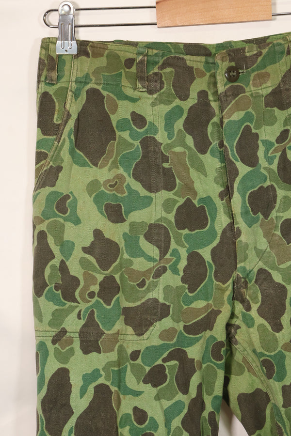 1960年代〜70年代 韓国軍 フロッグスキン迷彩 パンツ ベイカーパンツカット 中古品 B