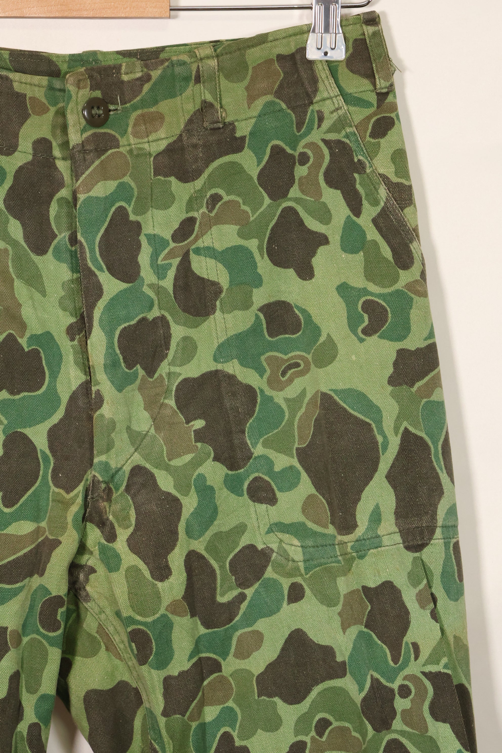1960年代〜70年代 韓国軍 フロッグスキン迷彩 パンツ ベイカーパンツカット 中古品 B