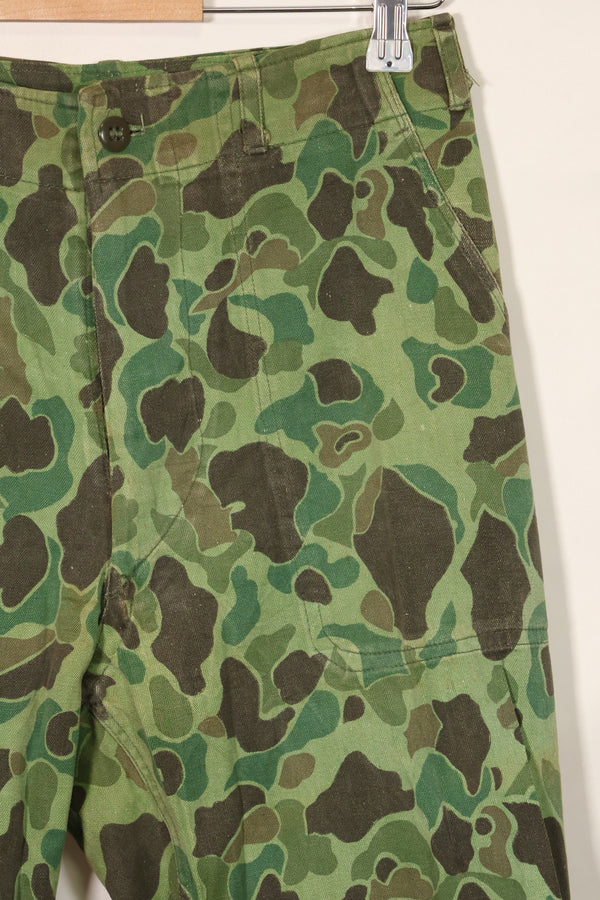 1960年代〜70年代 韓国軍 フロッグスキン迷彩 パンツ ベイカーパンツカット 中古品 B