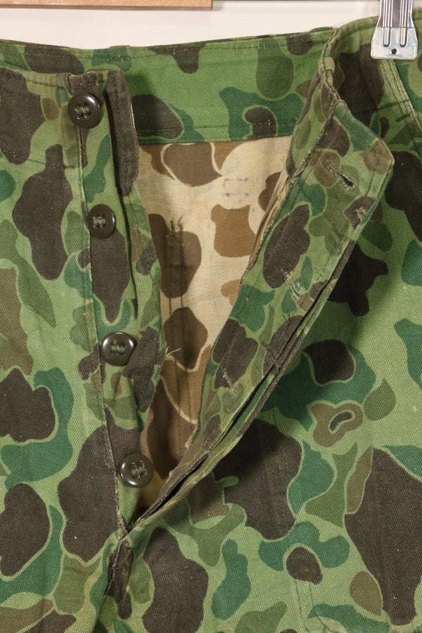 1960年代〜70年代 韓国軍 フロッグスキン迷彩 パンツ ベイカーパンツカット 中古品 B