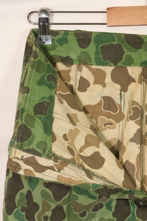 1960年代〜70年代 韓国軍 フロッグスキン迷彩 パンツ ベイカーパンツカット 中古品 B