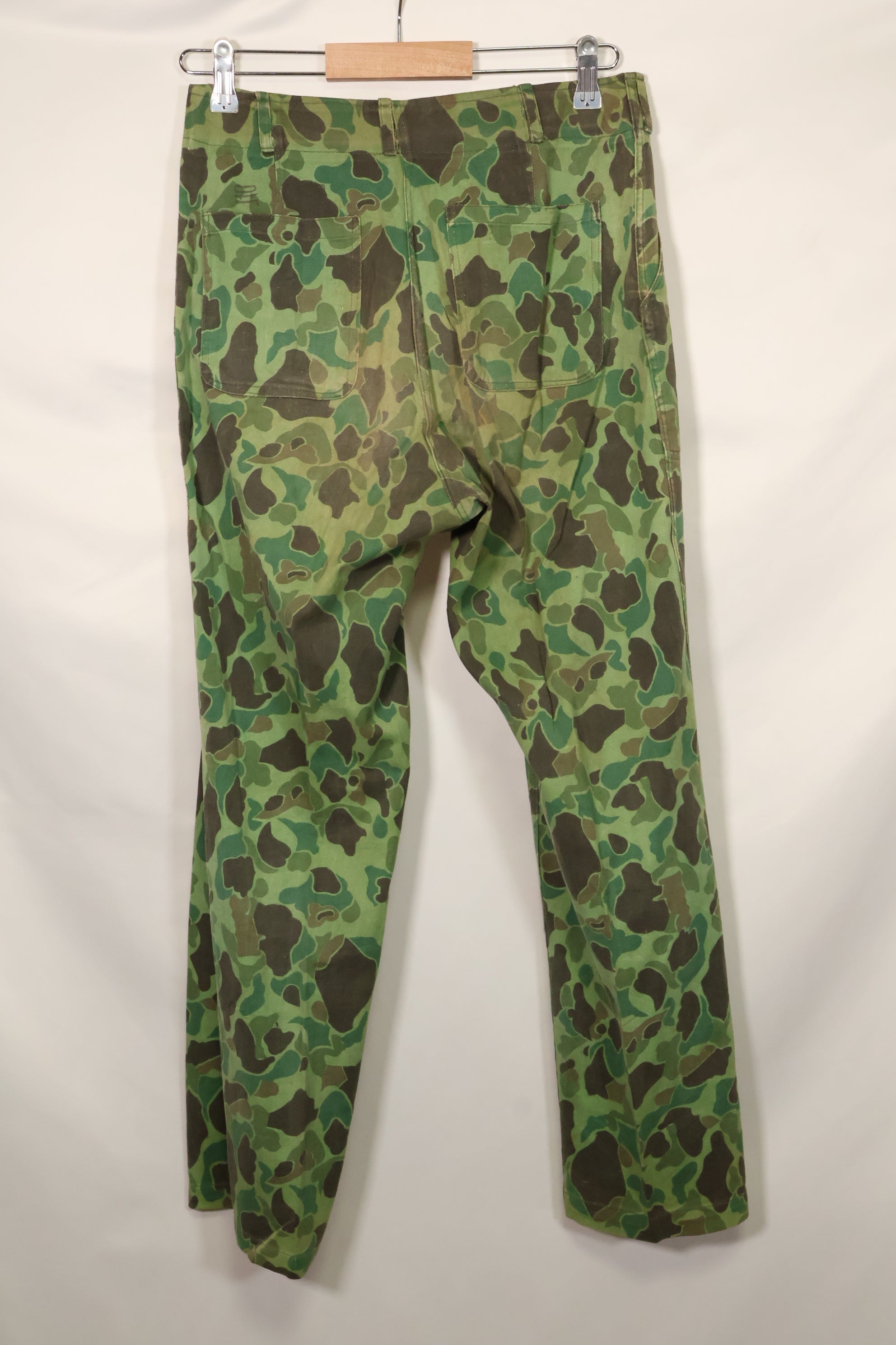 1960年代〜70年代 韓国軍 フロッグスキン迷彩 パンツ ベイカーパンツカット 中古品 B