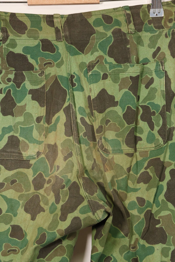 1960年代〜70年代 韓国軍 フロッグスキン迷彩 パンツ ベイカーパンツカット 中古品 B