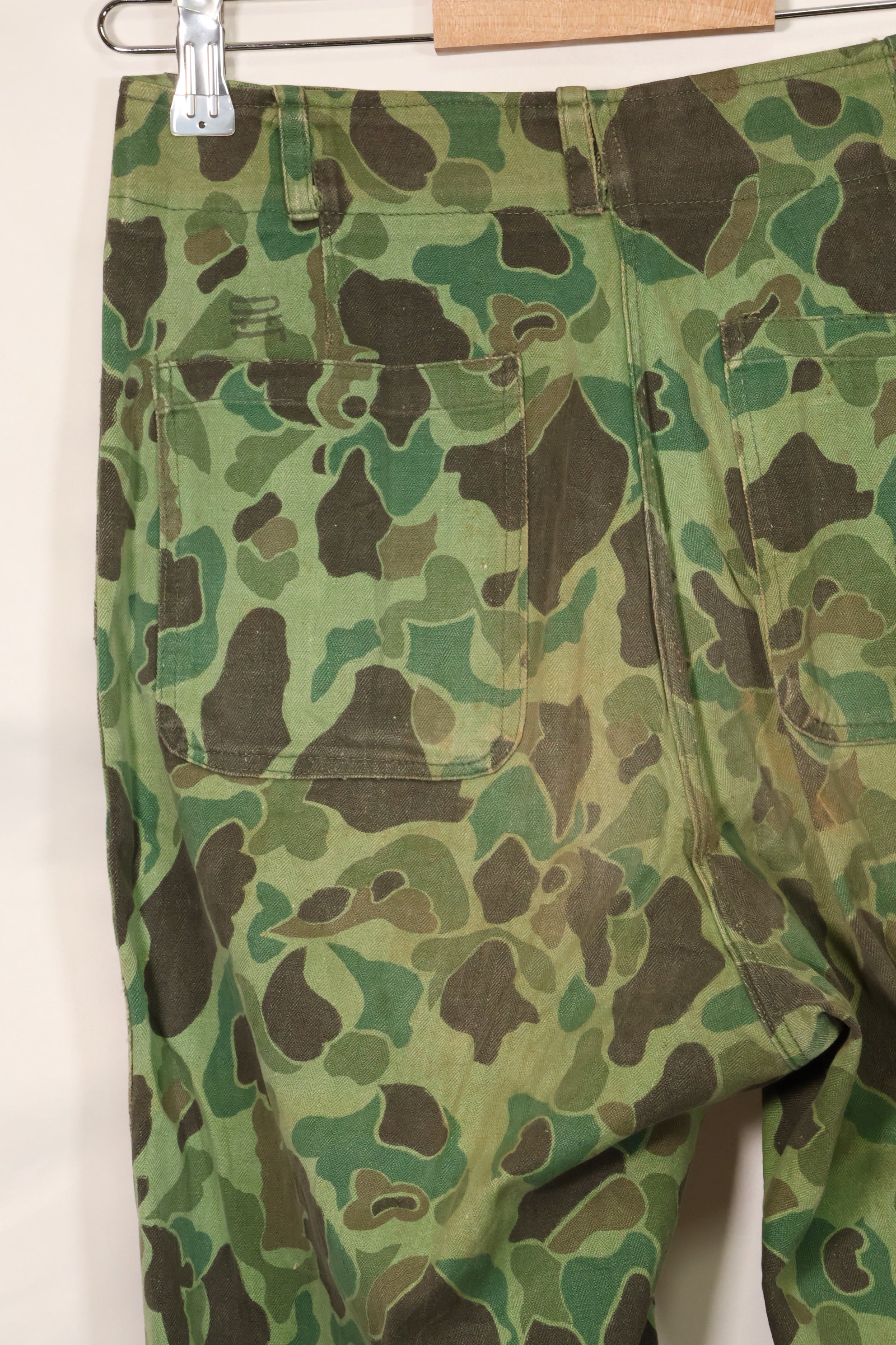1960年代〜70年代 韓国軍 フロッグスキン迷彩 パンツ ベイカーパンツカット 中古品 B