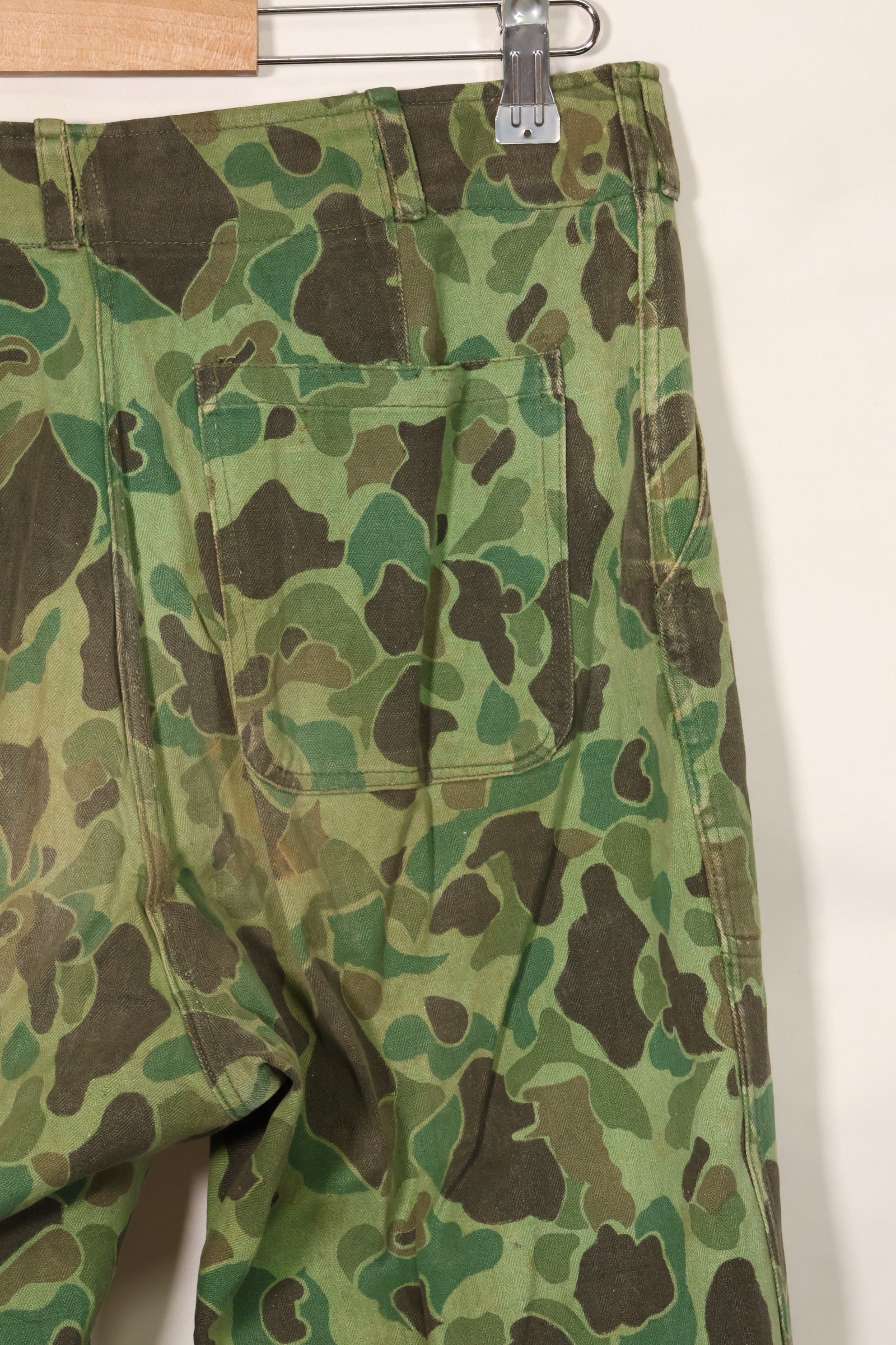 1960年代〜70年代 韓国軍 フロッグスキン迷彩 パンツ ベイカーパンツカット 中古品 B