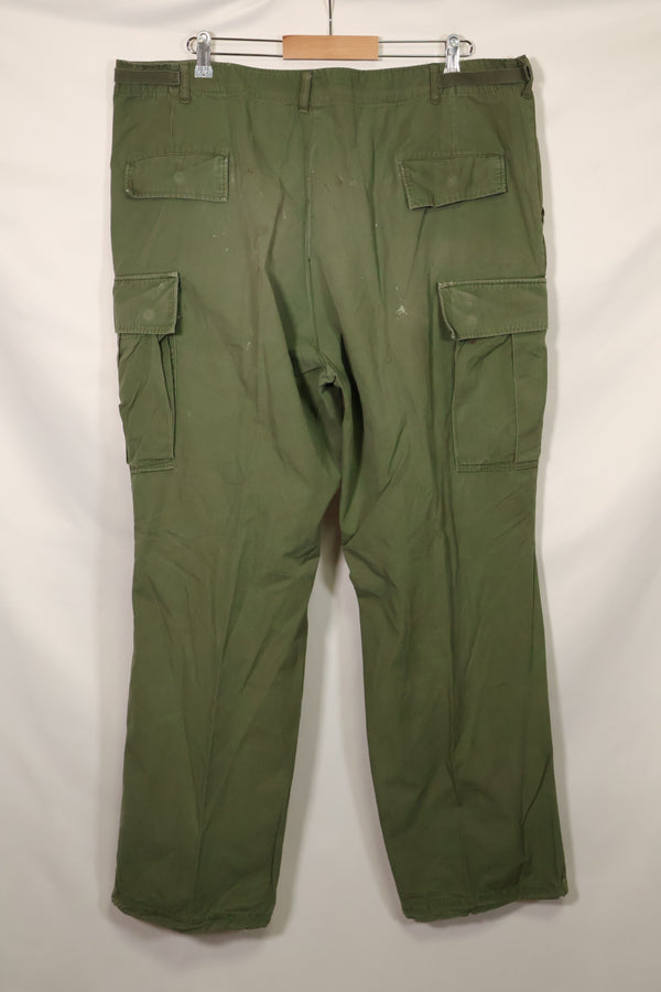1967年契約 3rd Model ノンリップストップ ジャングルファティーグ パンツ X-L-R 中古品  B