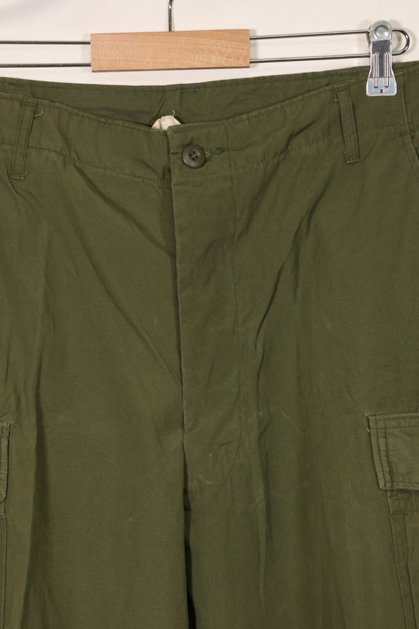 1967年契約 3rd Model ノンリップストップ ジャングルファティーグ パンツ L-L ほぼ未使用品