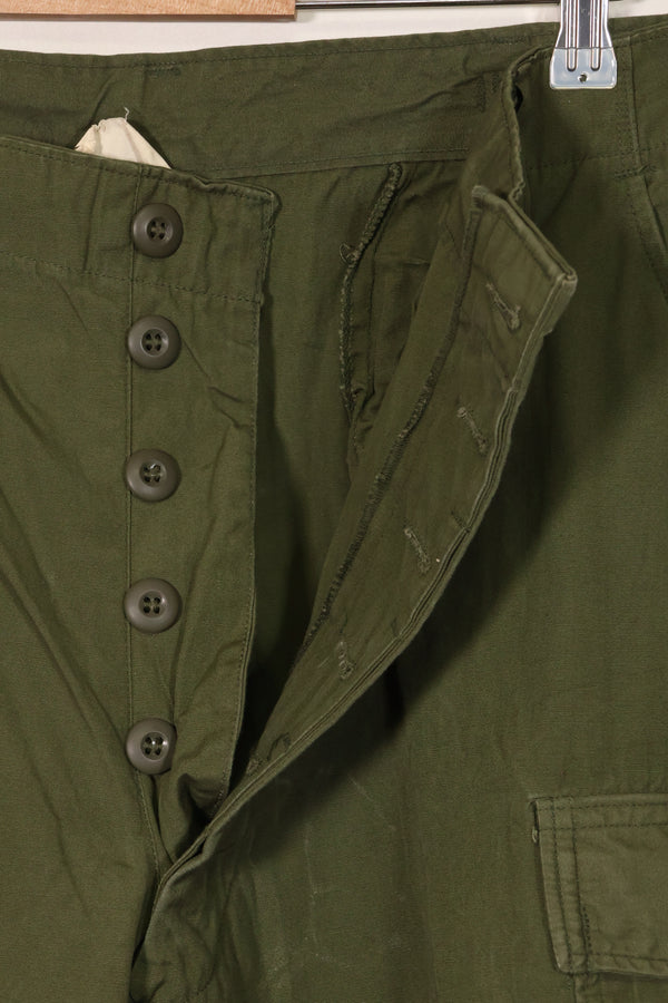 1967年契約 3rd Model ノンリップストップ ジャングルファティーグ パンツ L-L ほぼ未使用品