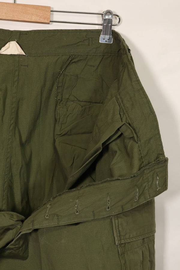 1967年契約 3rd Model ノンリップストップ ジャングルファティーグ パンツ L-L ほぼ未使用品