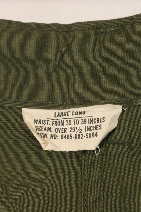 1967年契約 3rd Model ノンリップストップ ジャングルファティーグ パンツ L-L ほぼ未使用品