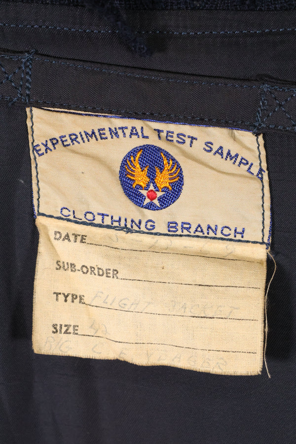 1969年 チャック・イエーガー空軍少将 テストサンプルブランチ製 フライトジャケット 徽章付