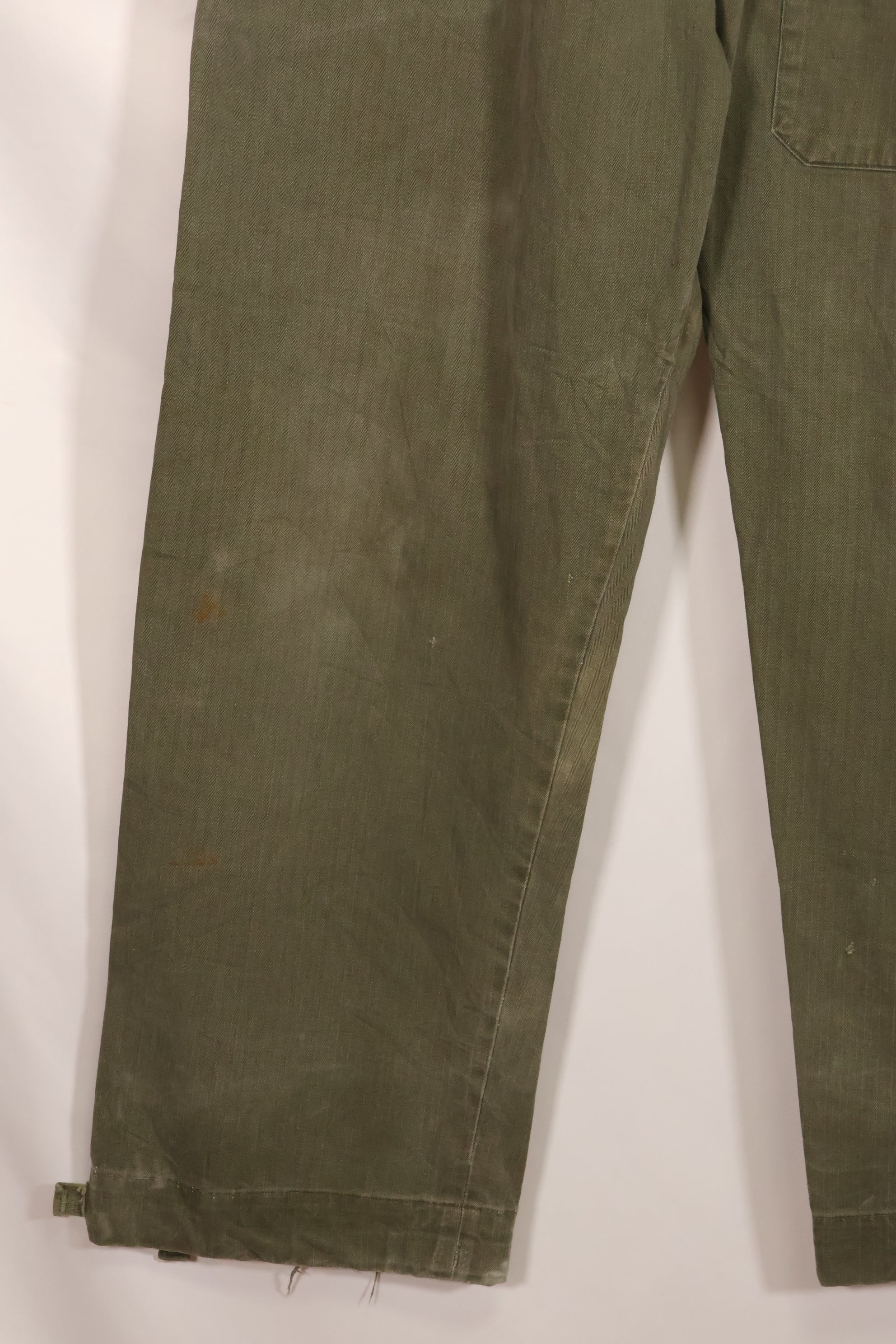 実物 1940年代 WWII アメリカ製 イギリス軍 HBT ジャングルトラウザーズ 中古品