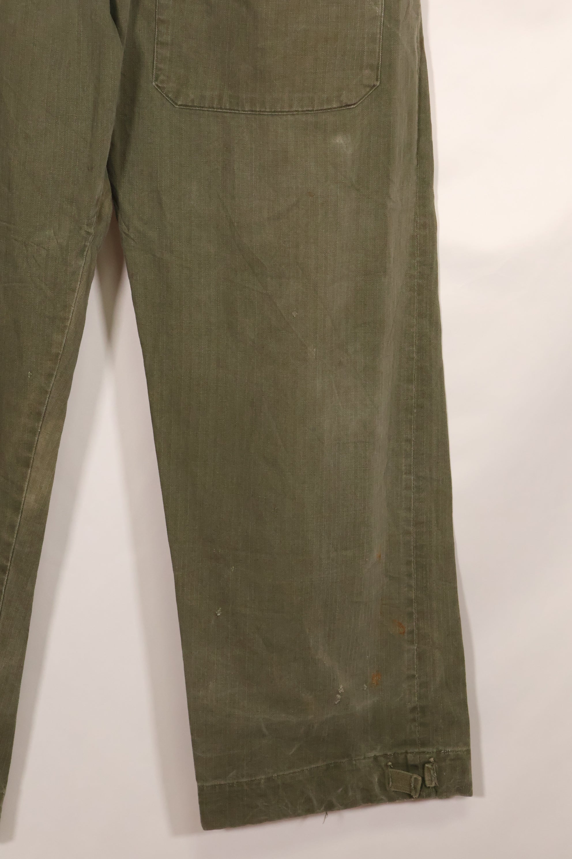 実物 1940年代 WWII アメリカ製 イギリス軍 HBT ジャングルトラウザーズ 中古品
