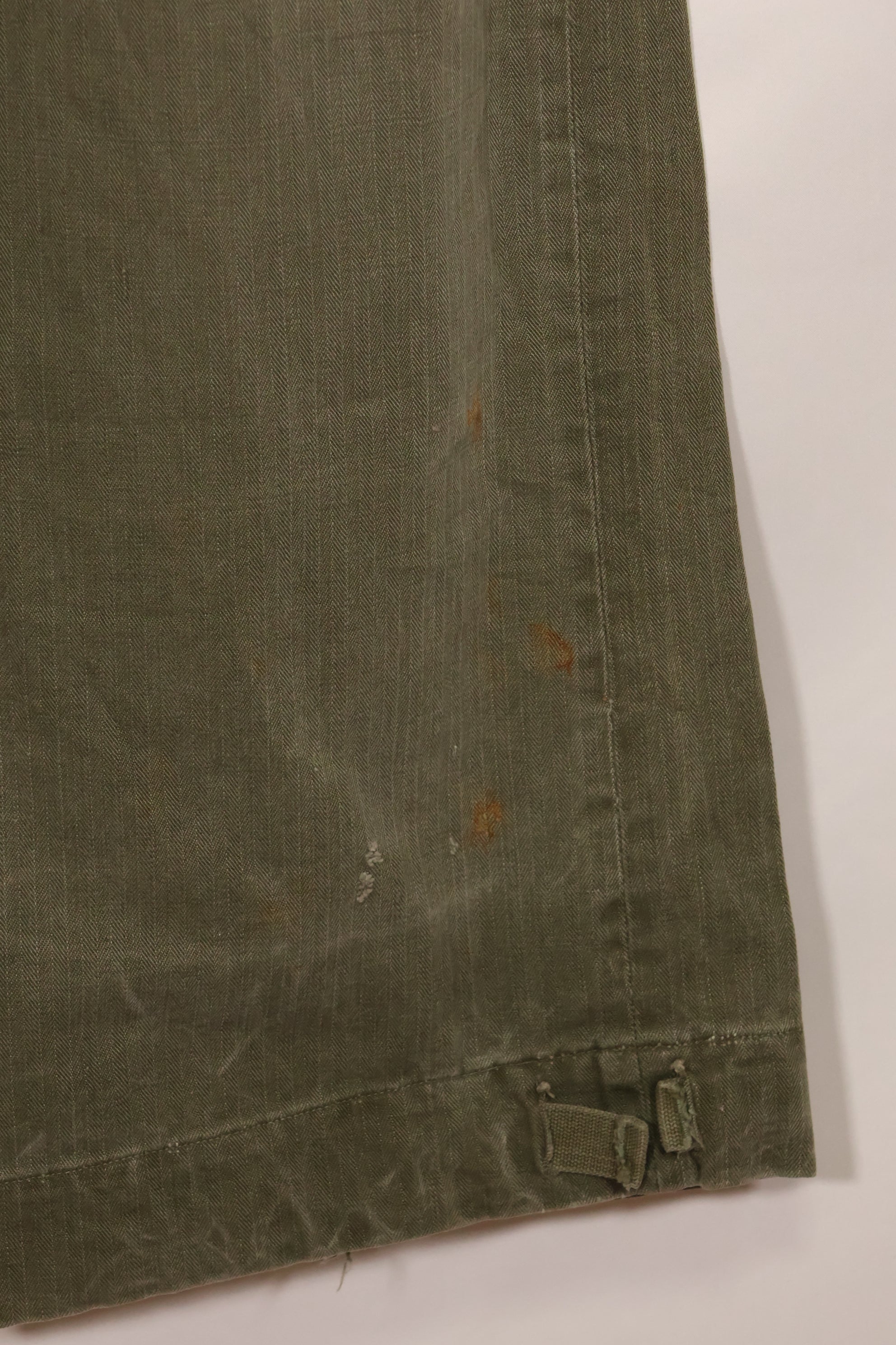 実物 1940年代 WWII アメリカ製 イギリス軍 HBT ジャングルトラウザーズ 中古品