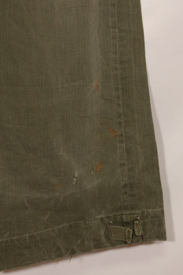 実物 1940年代 WWII アメリカ製 イギリス軍 HBT ジャングルトラウザーズ 中古品