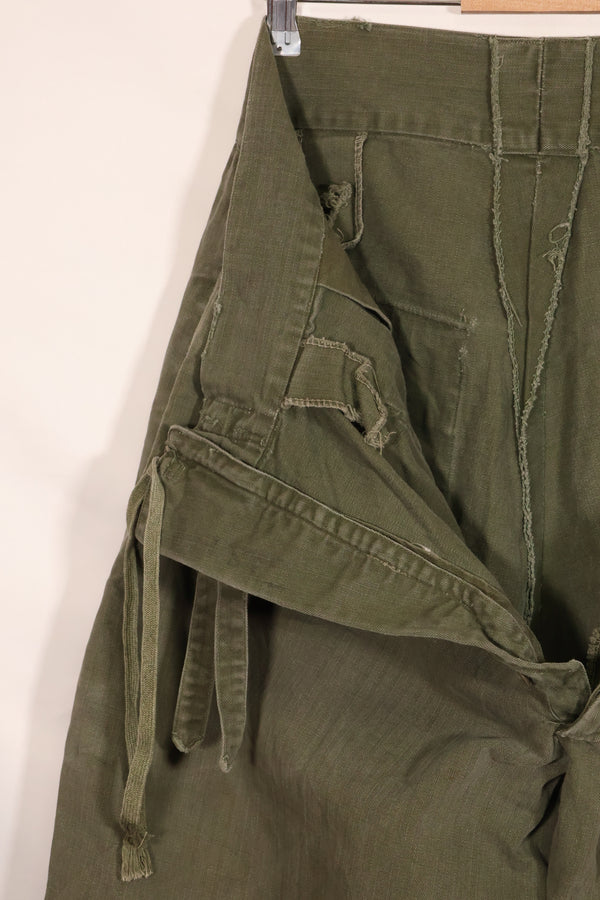 実物 1940年代 WWII アメリカ製 イギリス軍 HBT ジャングルトラウザーズ 中古品