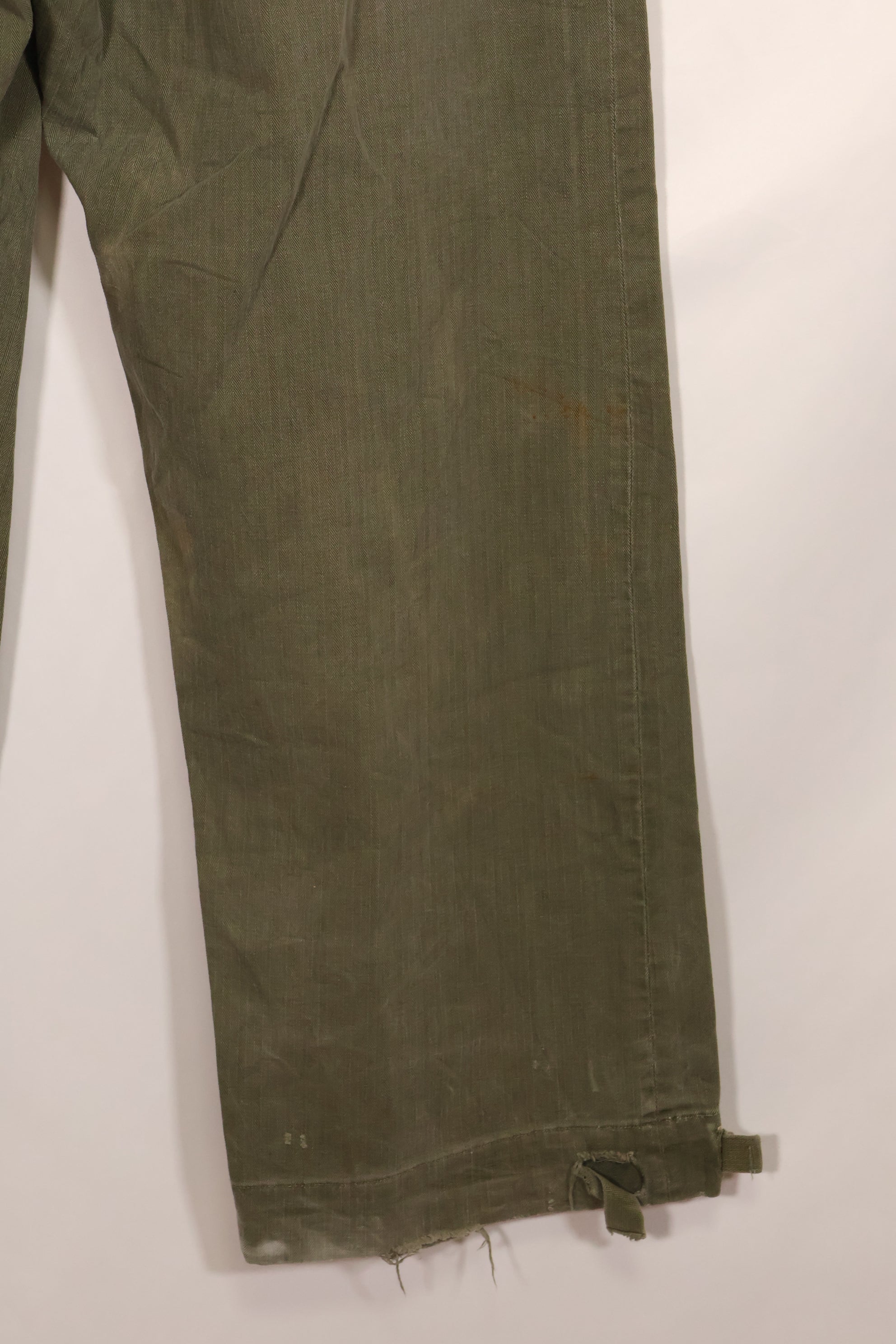 実物 1940年代 WWII アメリカ製 イギリス軍 HBT ジャングルトラウザーズ 中古品