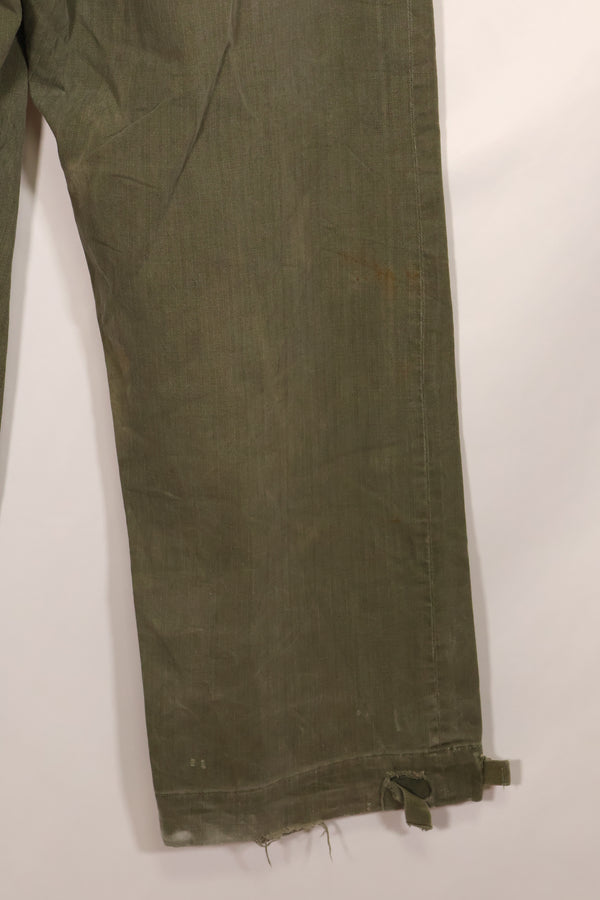 実物 1940年代 WWII アメリカ製 イギリス軍 HBT ジャングルトラウザーズ 中古品