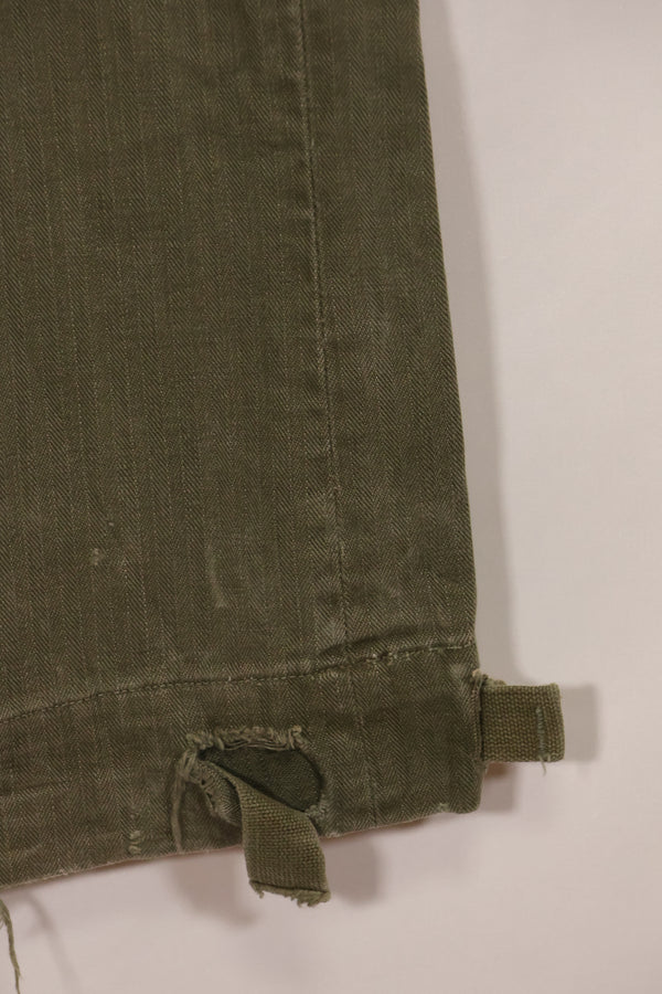 実物 1940年代 WWII アメリカ製 イギリス軍 HBT ジャングルトラウザーズ 中古品